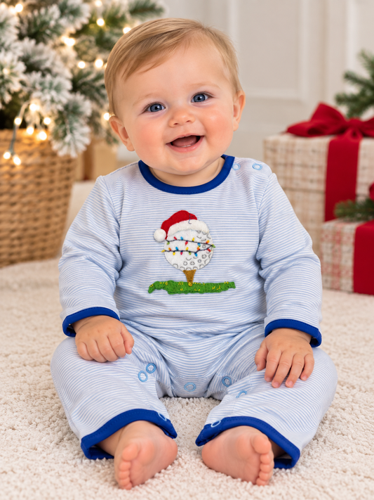 Squiggles Tee Time For Santa LS Coverall