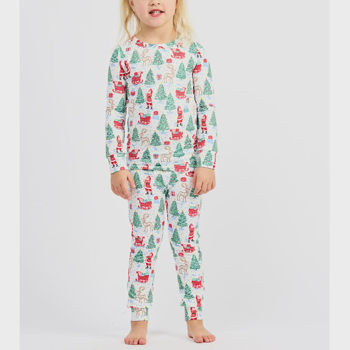 Mary Square Annie Toddler Tidings and Toile Pajamas