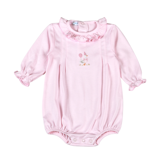 Baby Loren Pink Birthday Goose Pima Bubble