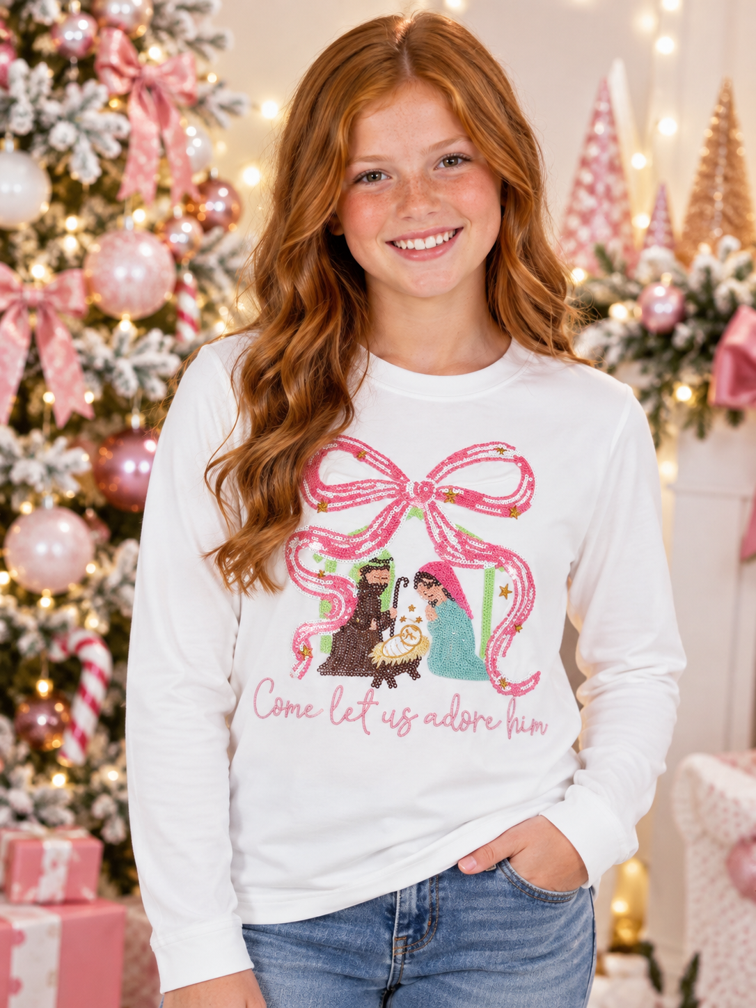 Belle Cher Kids Adore Him Long Sleeve Tee