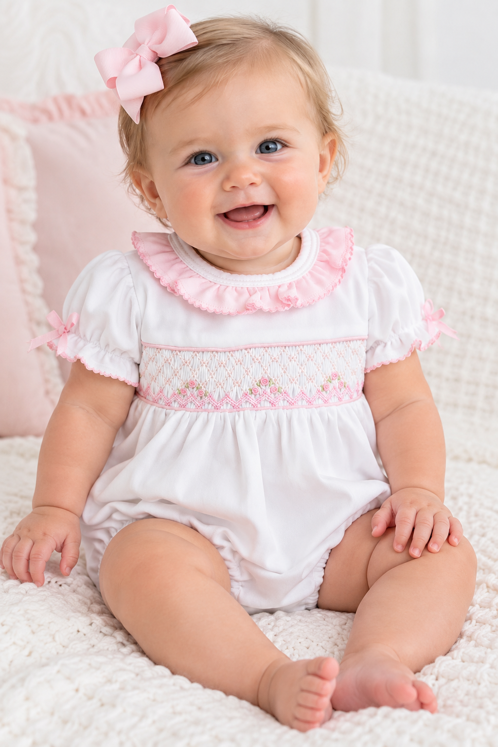 Little Threads Eden Rosebud Girls Baby Bubble