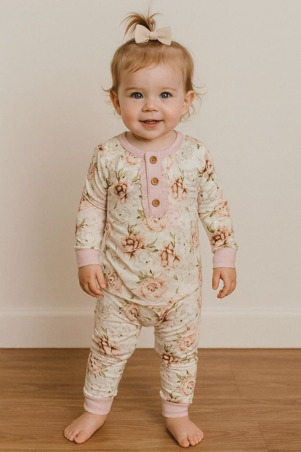 Rockin Royalty Floral Dreams Two Pc Toddler Pajama Set