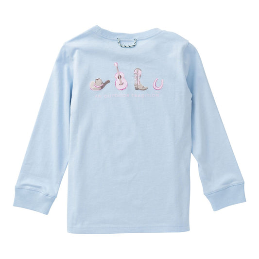 Prodoh Girls LS T Shirt - Cashmere Blue