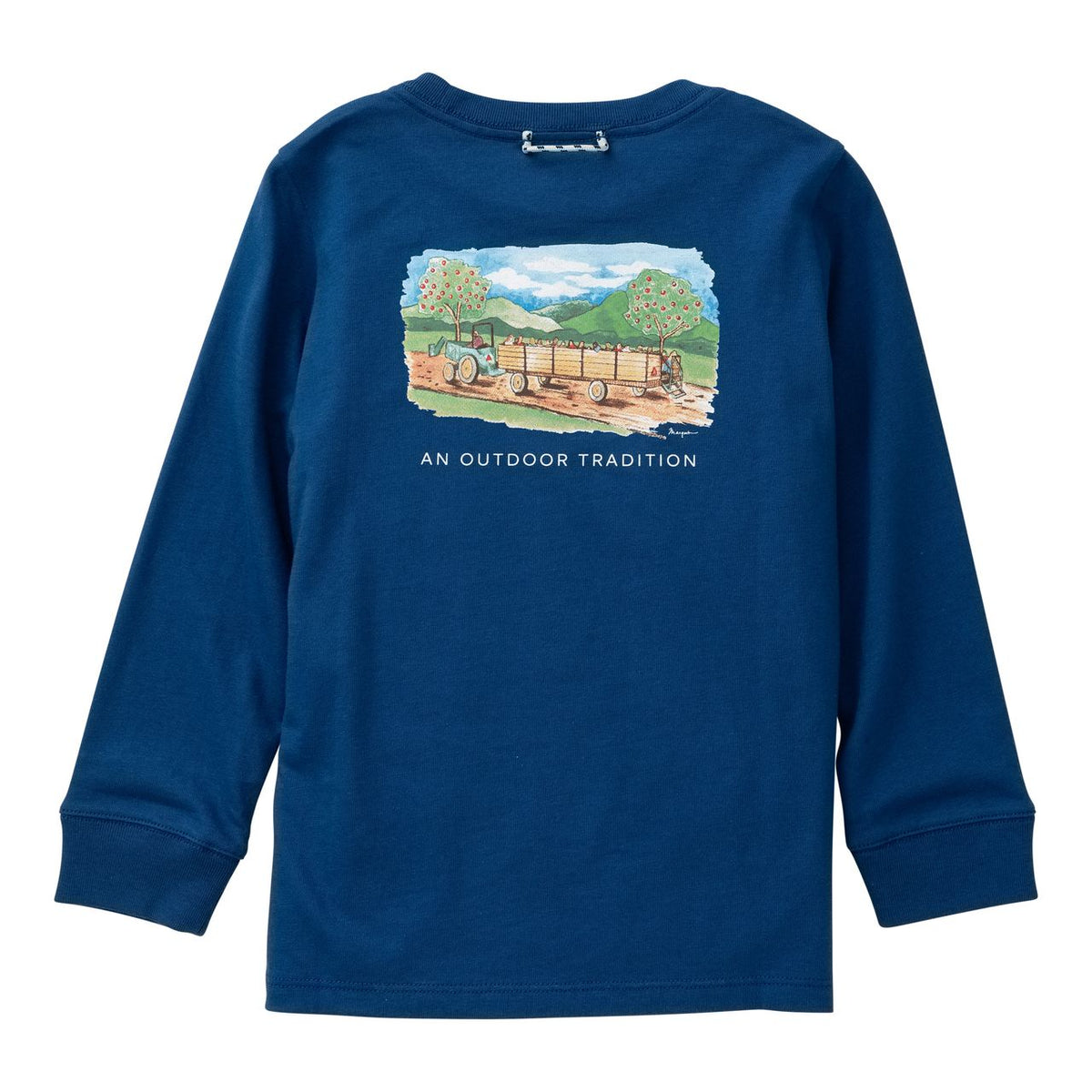 Prodoh LS Cotton Tee - Navy Peony
