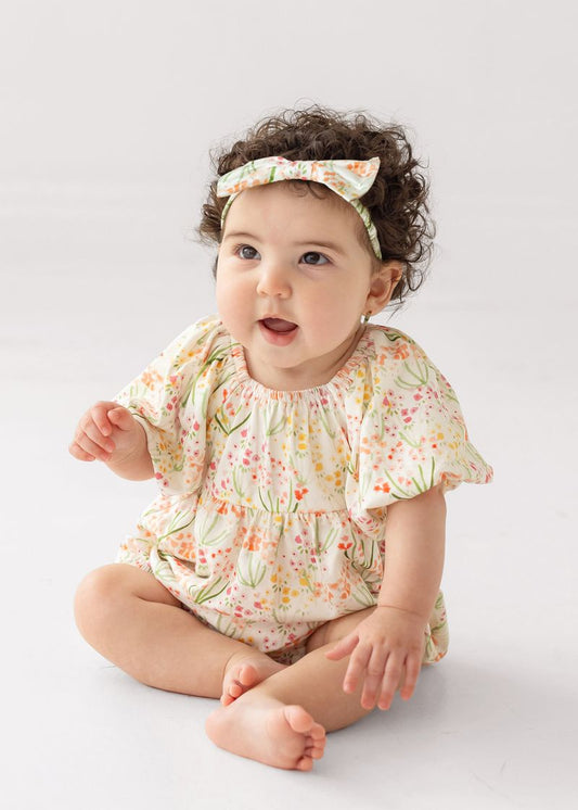 Mabel & Honey Springtime Garden Romper