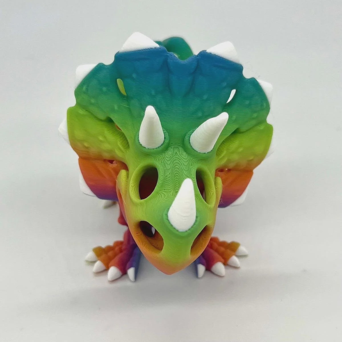Bumpa Built Jumbo Triceratops Skelaton - Rainbow