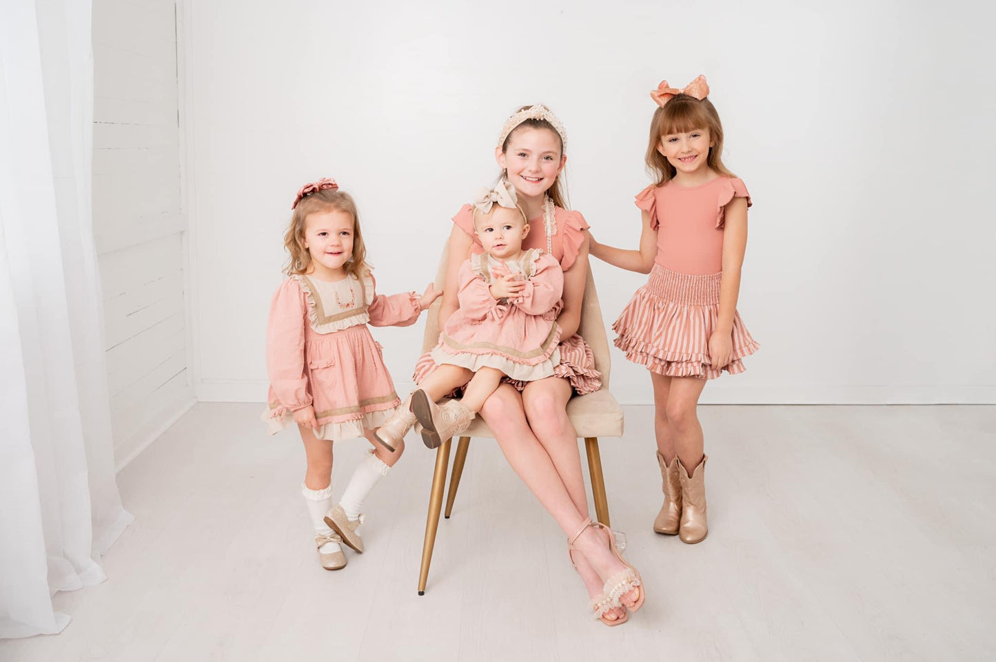 Evie's Closet Blush Swiss Dot Bubble