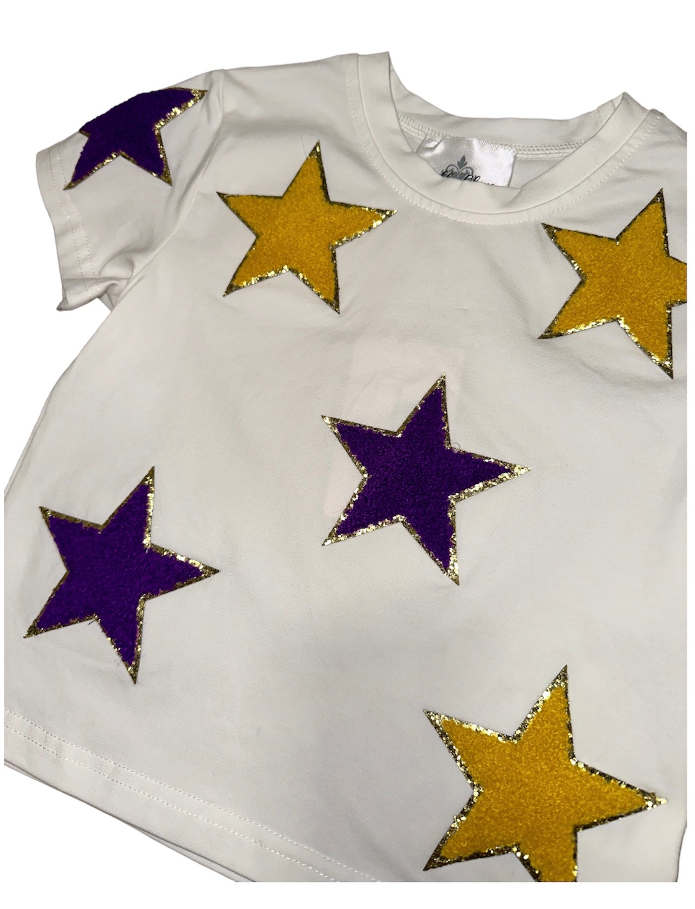 BC Purple & Gold Stars Chenille Shirt