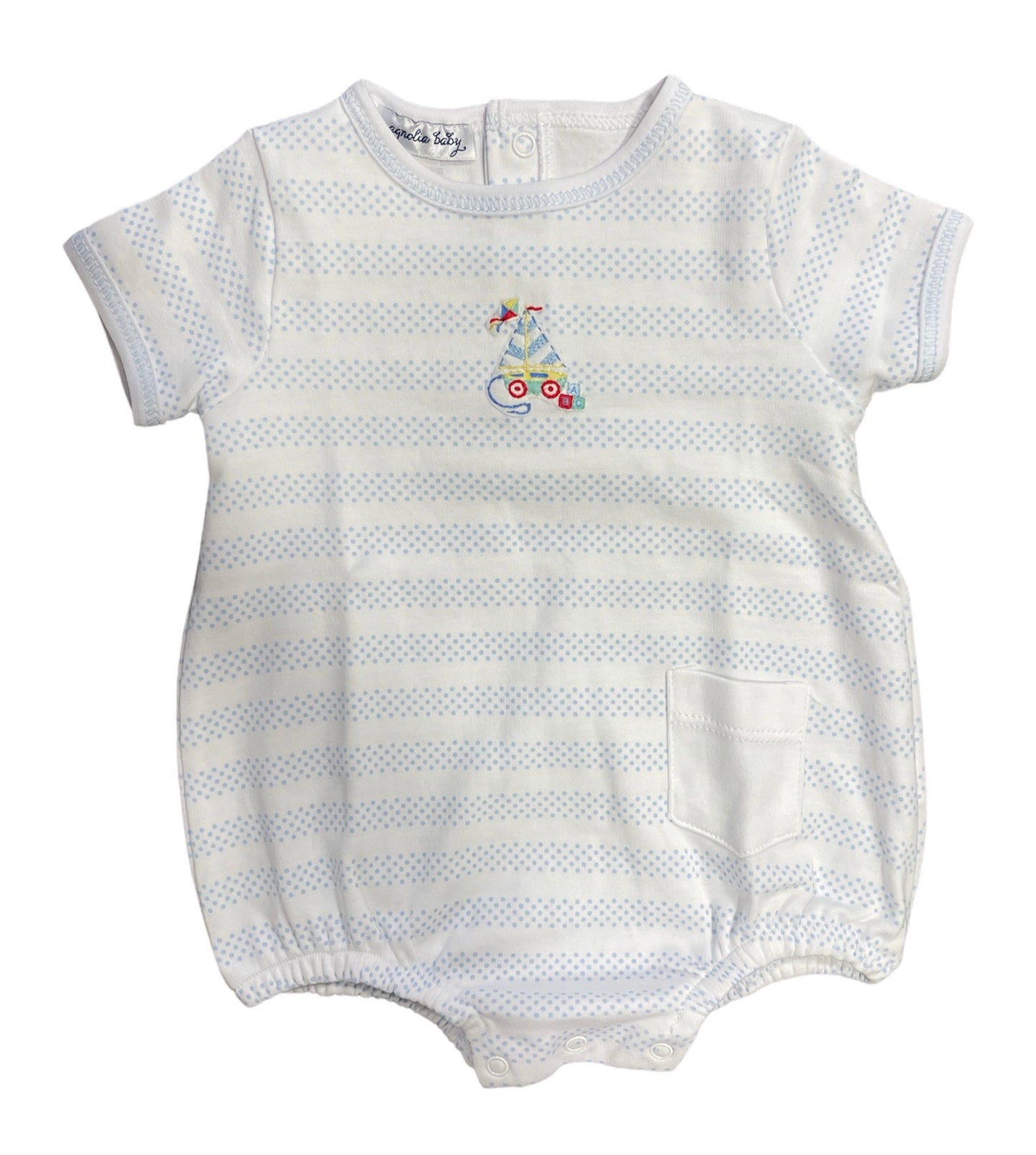 Vintage Sailboat Emb S/S Bubble