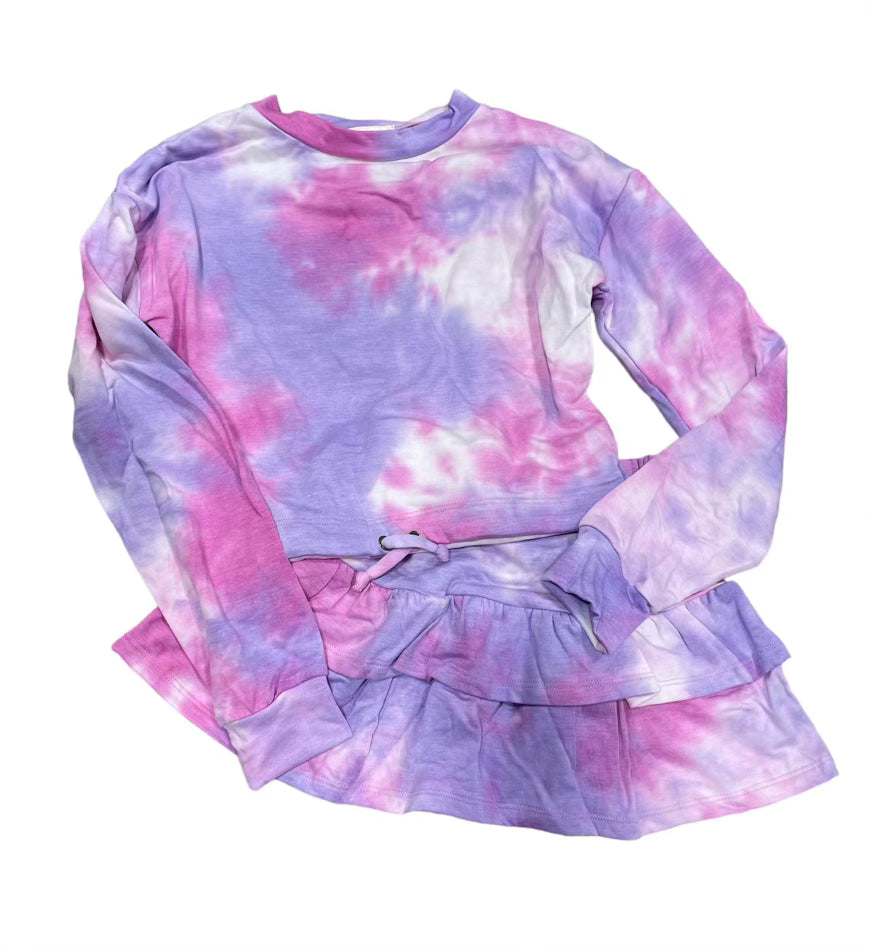 Tie Dye Pink/Purple Pullover