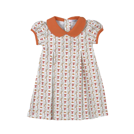 Baby Loren Greatful Day Pima Scallop Collar Dress