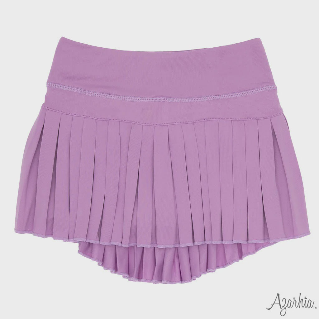 Azarhia  Mini Pleated Skort - Lavender