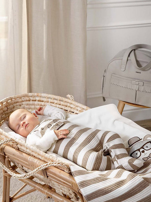 Mayoral Striped Jumper - Brown and Cream