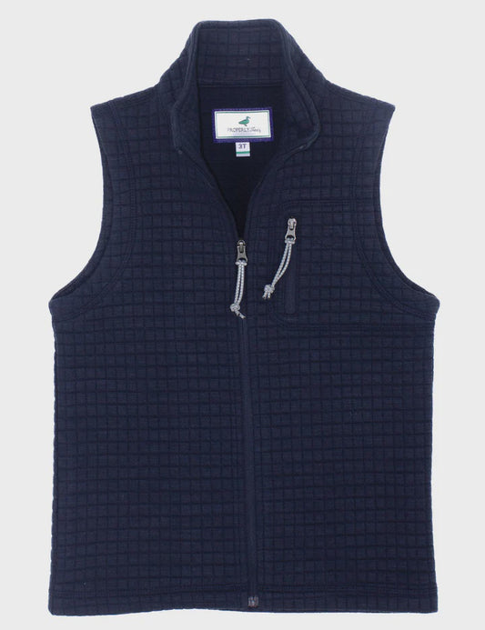 Properly Tied Boys Delta Vest - Navy