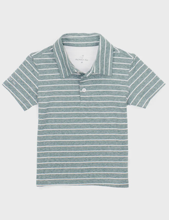 Properly Tied Boys Starboard Polo Pine