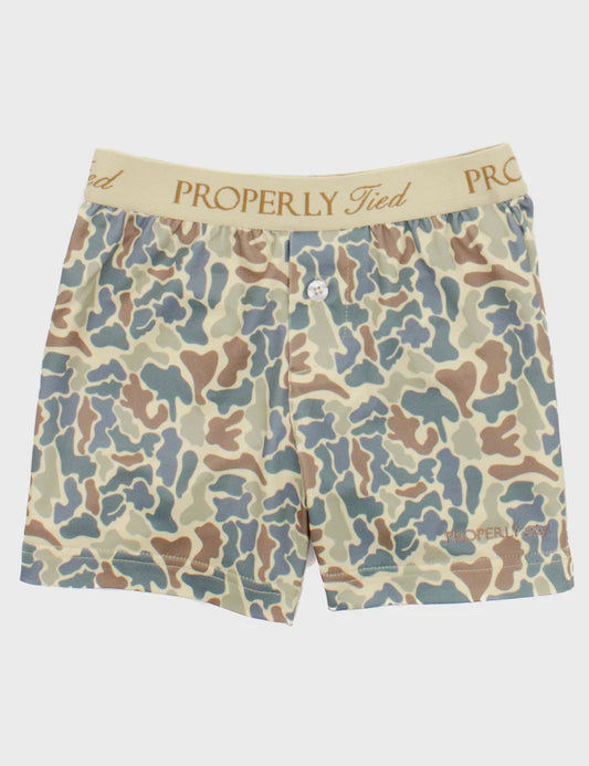 Properly Tied Boys Inlet Boxer - Field Camo