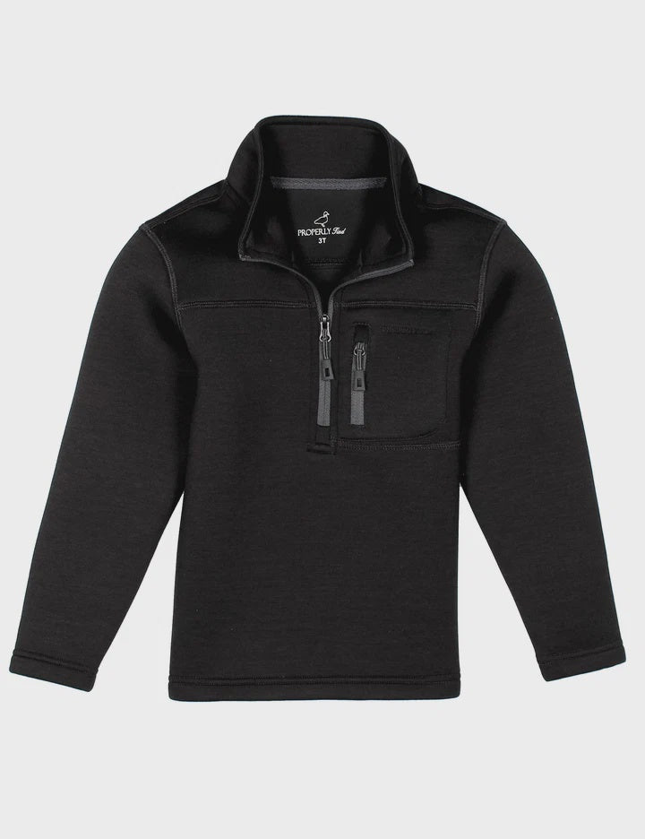 Properly Tied Boys Artic Pullover - Charcoal