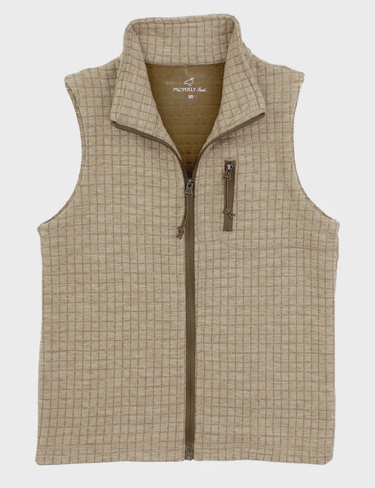 Properly Tied Boys Delta Vest - White Oak