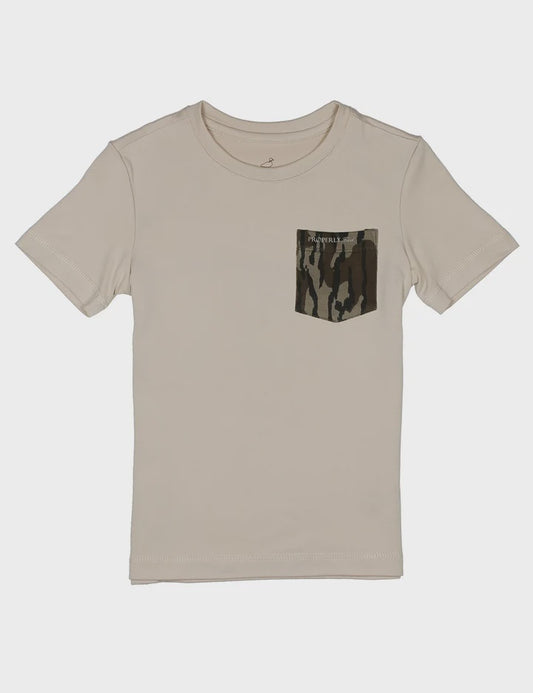 Properly Tied Ravine Pocket Tee SS Mossy Oak Dove