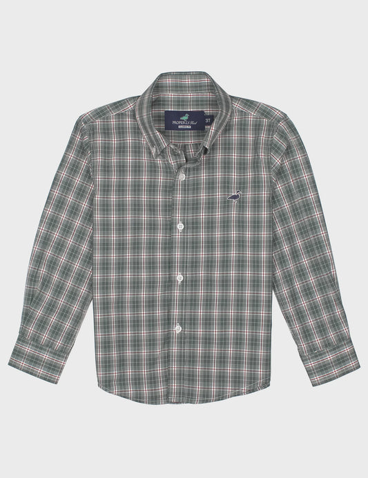 Properly Tied  Boys Seasonal Sportshirt - Mistletoe