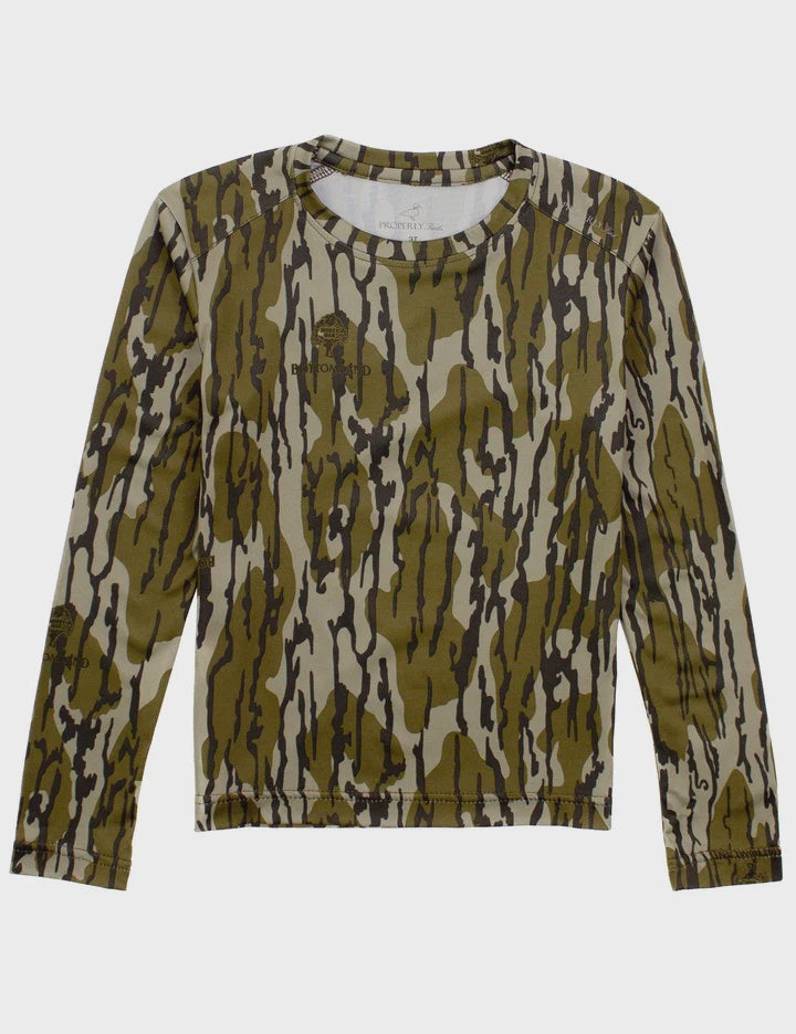 Properly Tied Ravine Tee LS Mossy Oak Original Bottomland