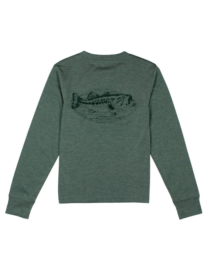 Properly Tied Portland Pocket Tee LS Bass Mount - Forest