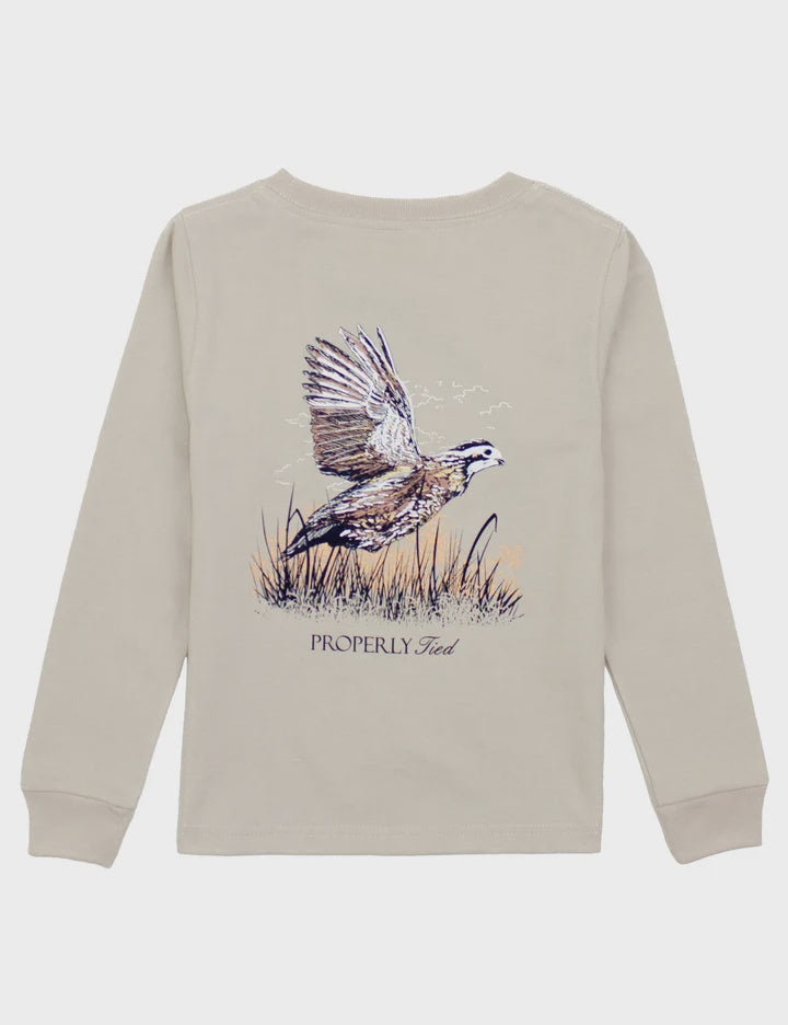 Properly Tied Quail LS - Linen