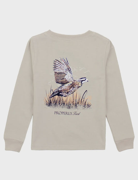Properly Tied Quail LS - Linen