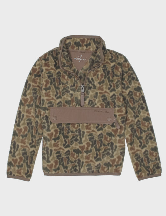 Properly Tied Boys Wallaby Pullover Vintage Camo