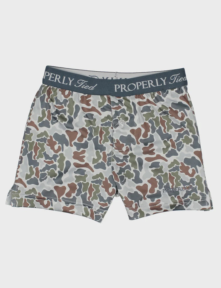 Properly Tied Boys Inlet Boxer - Terra Camo