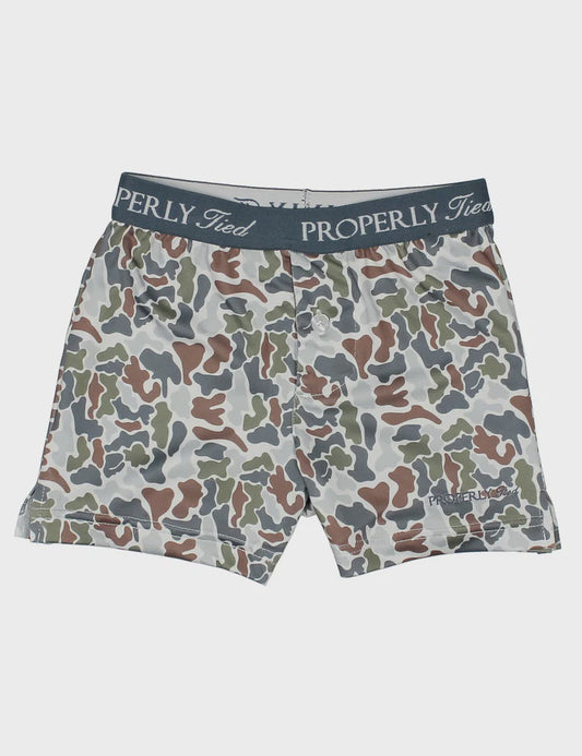 Properly Tied Boys Inlet Boxer - Terra Camo