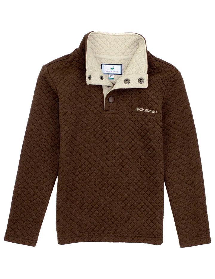 Properly Tied Boys Club Pullover - Brown