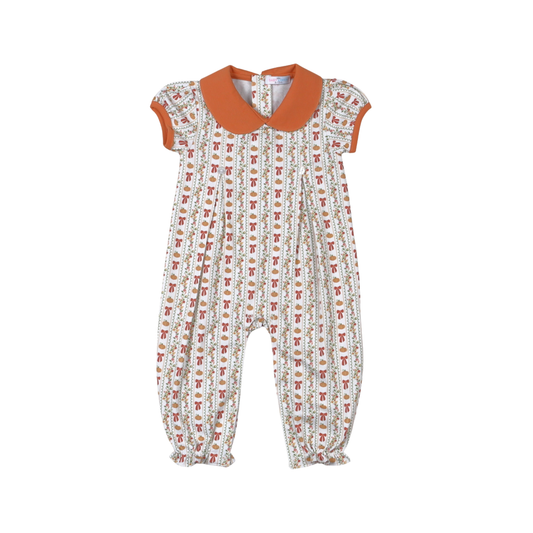 Baby Loren Greatful Day Pima Scallop Collar Romper