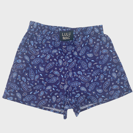 Lulu Mac Blue Bandana Shorts