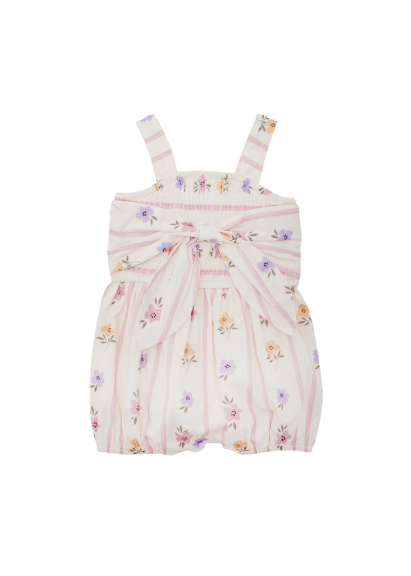 Mabel & Honey  Purple Bouquet Romper