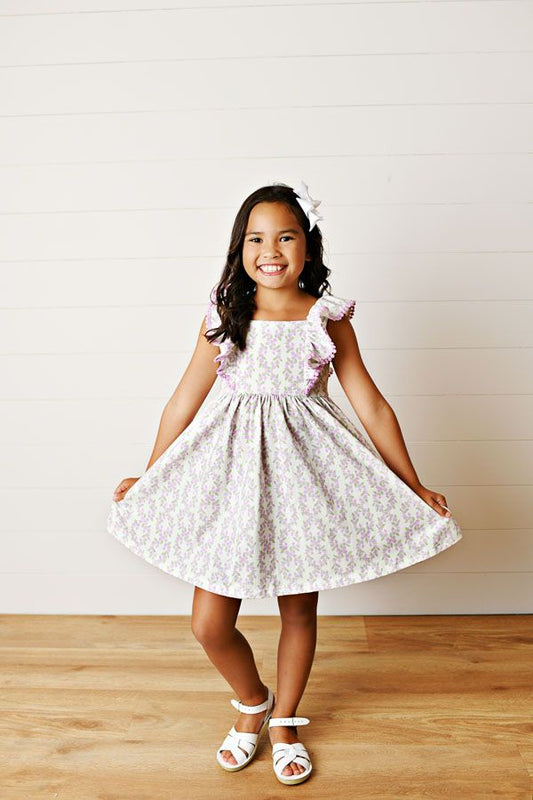 Swoon Baby Lilac Pinafore Dress