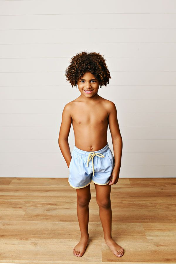 Swoon Baby Sky Blue Swim Trunks