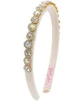Bari Lynn Assortment of Thin Velvet Jewel Headbands