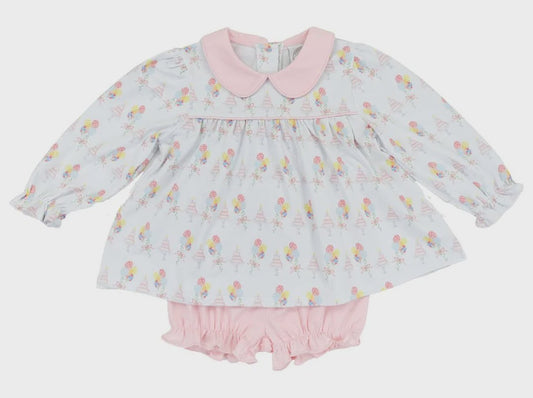 Cypress Row Birthday Girls Bubble Short Set