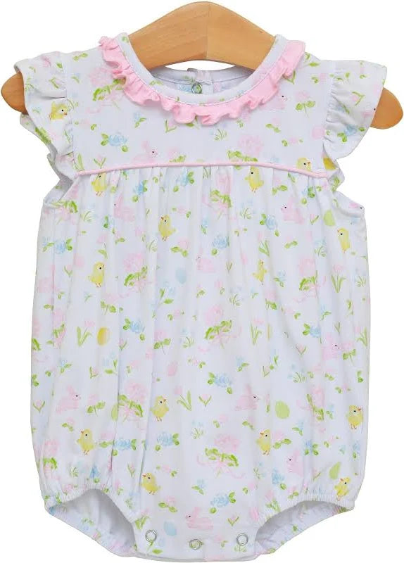 Trotter Street Kids Cottontail Ruffle Bubble - Girls