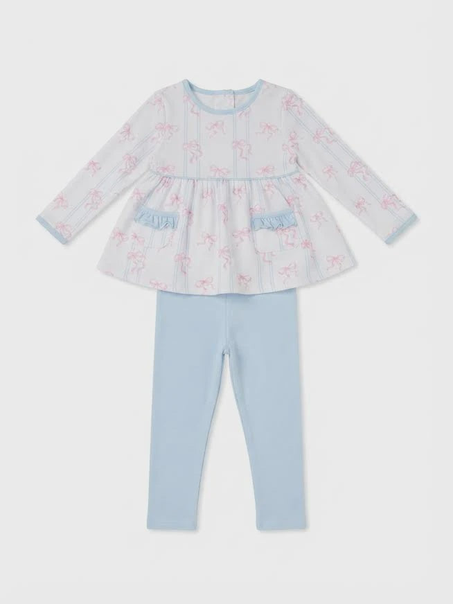 Cypress Row Bowtiful Girls Londyn Leggings Set