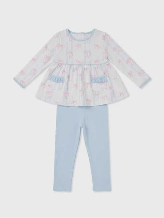 Cypress Row Bowtiful Girls Londyn Leggings Set