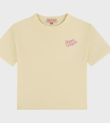 Happy Camp3r Light Yellow Youth Tee