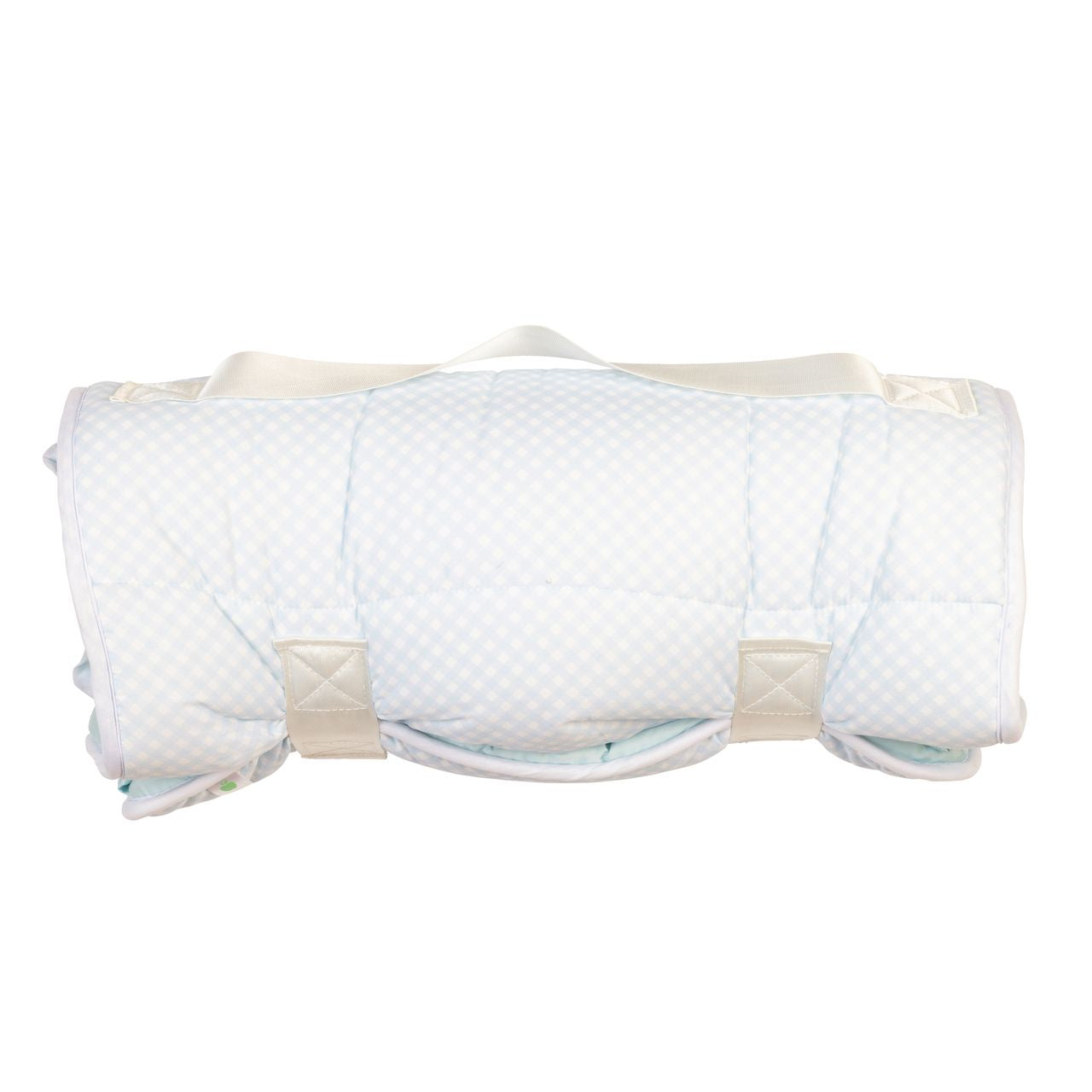 Apple of My Isla Nap Mat - Blue Gingham