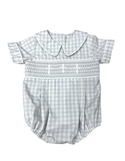 Three Sisters Faith Smocked Boys Bubble