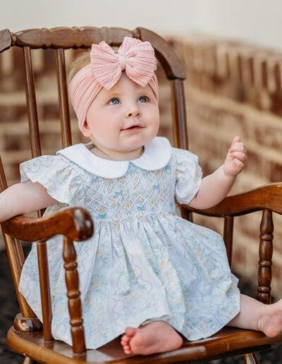Three Sisters Spring Bouquet Smocked Bloomer Set