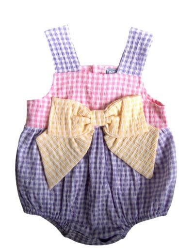 Three Sisters Pastel Colorblock Bow Bubble