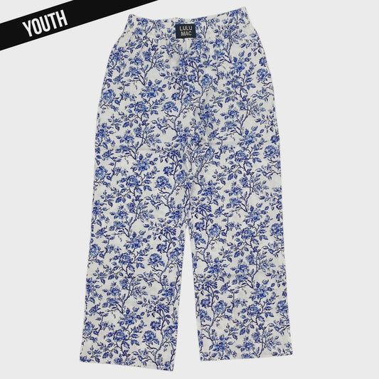 LuLu Mac Youth Blue Floral Pants