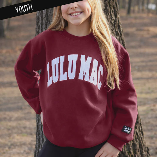 Lulu Mac Stitch Sweatshirt - Maroon