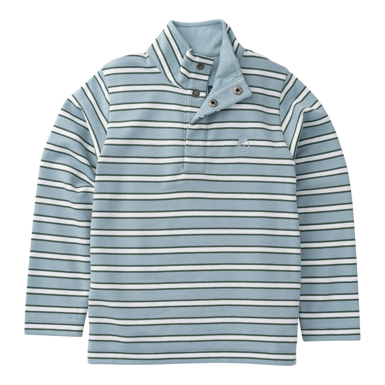 Prodoh Boys' Sporty Snap Pullover -Arona Stripe